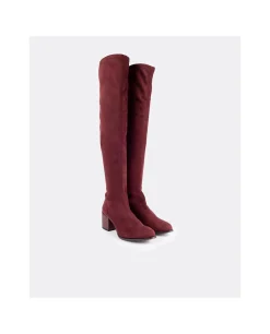 Clearance Cuplé Bota Strech Burdeos