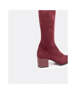 Clearance Cuplé Bota Strech Burdeos