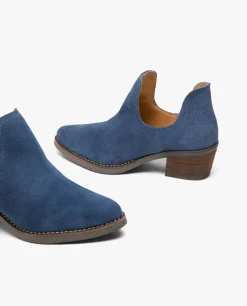 Hot Cuplé Botin Abertura Serraje Marino