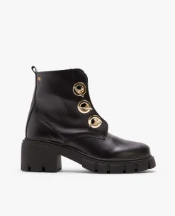 Best Cuplé Botin Cadenas Napa Negro