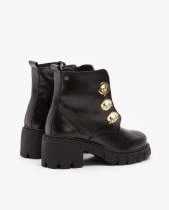 Best Cuplé Botin Cadenas Napa Negro