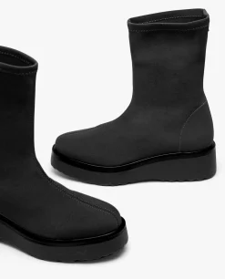 New Cuplé Botin Calcetin Licra Strech Negro