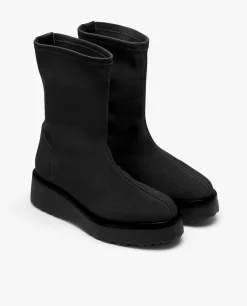 New Cuplé Botin Calcetin Licra Strech Negro