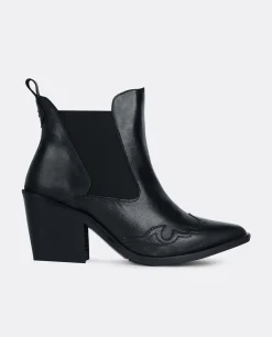 Best Cuplé Botin Cow Boy Napa Negro