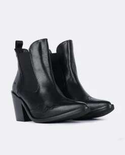 Best Cuplé Botin Cow Boy Napa Negro