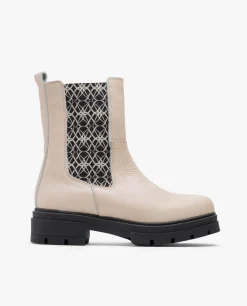 Clearance Cuplé Botin Elastico Napa Bugui Beig