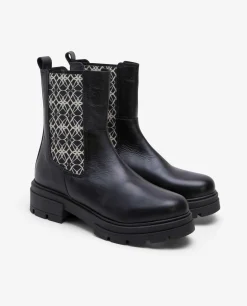 Outlet Cuplé Botin Elastico Napa Negro