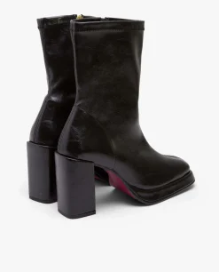 Discount Cuplé Botin Plataforma Tecnopiel Negro