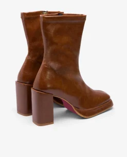 New Cuplé Botin Plataforma Tecnopiel Marron