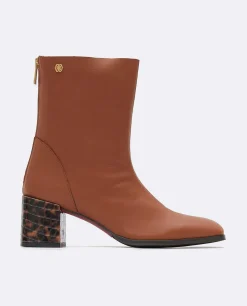 Cuplé Botin Punta Cuadrada Napa Marron