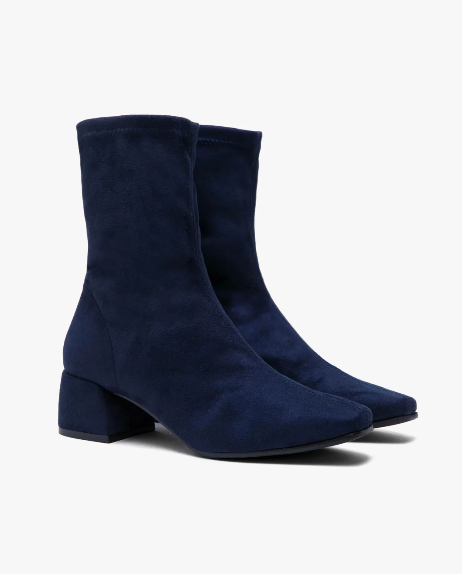 New Cuplé Botin Ultrasuede Strech Marino