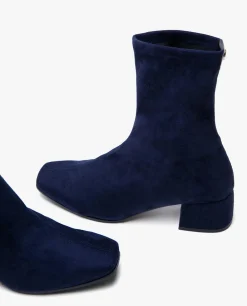 New Cuplé Botin Ultrasuede Strech Marino