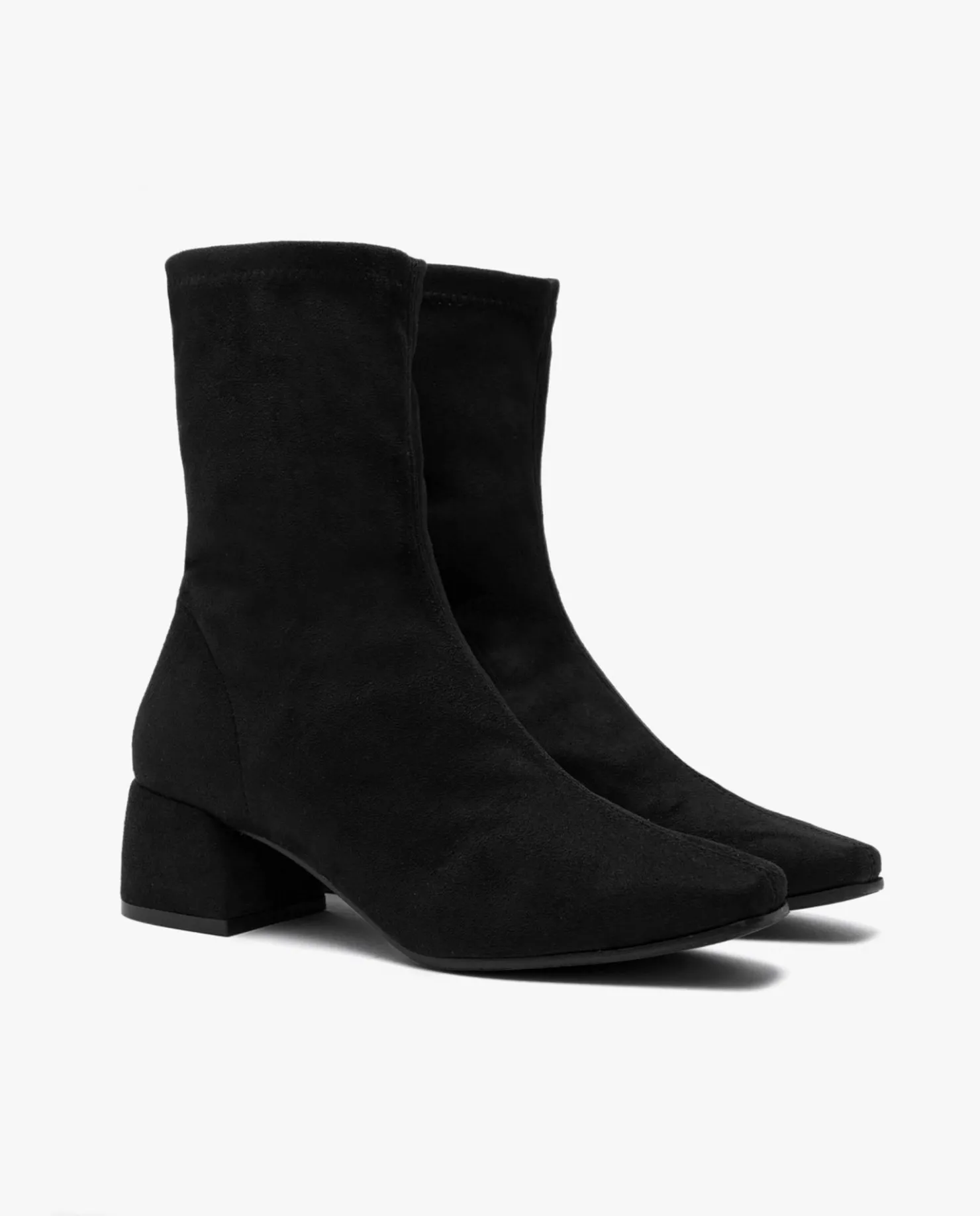 Discount Cuplé Botin Ultrasuede Strech Negro