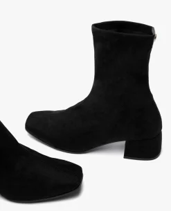 Discount Cuplé Botin Ultrasuede Strech Negro
