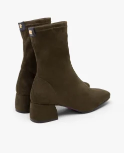 Online Cuplé Botin Ultrasuede Strech Verde