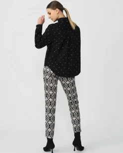 New Cuplé Camisa Brillantes Algodon Negro