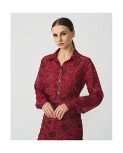 Best Cuplé Camisa Gasa Estampado Flor Cool