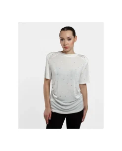 Cuplé Camiseta Strass Punto Blanco