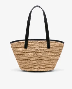 Discount Cuplé Capazo Rafia Beig