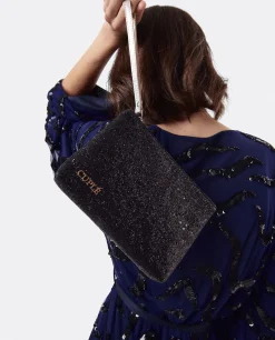 Best Cuplé Cartera Glitter Negro