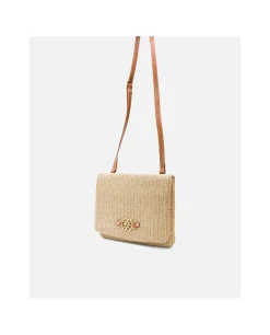 Cuplé Cartera Mano Rafia Beig