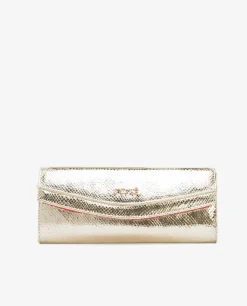 Hot Cuplé Cartera Mano Solapa Serpiente Oro