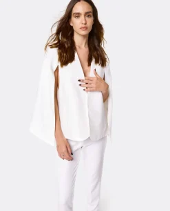 Cuplé Chaqueta Capa Crep Blanco