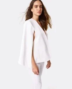 Cuplé Chaqueta Capa Crep Blanco