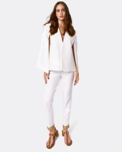 Cuplé Chaqueta Capa Crep Blanco