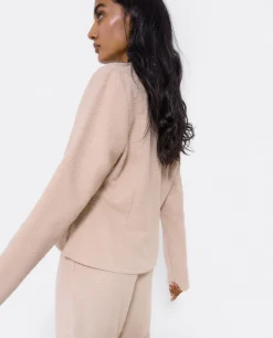 Online Cuplé Chaqueta Corta Tweed Beig