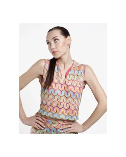 Hot Cuplé Crop Top Crochet Multicolor