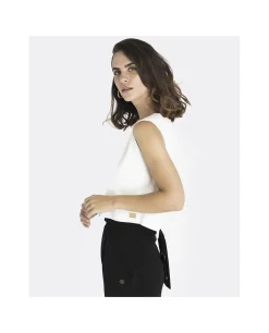 New Cuplé Cropt Top Neopreno Blanco