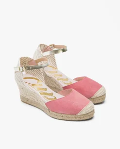 Clearance Cuplé Cuna Yute Con Con Pulsera Serraje Rosa