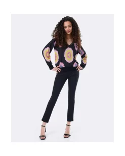 Sale Cuplé Jersey Pico Punto Estampado Flor Multi