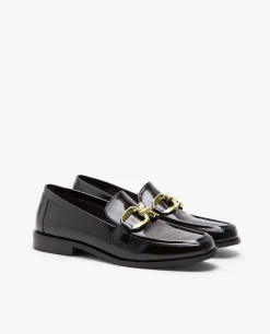Best Cuplé Mocasin Plano Charol Piel Negro