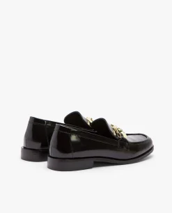 Best Cuplé Mocasin Plano Charol Piel Negro