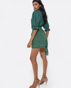 Online Cuplé Mono Corto Crep Leopardo Verde