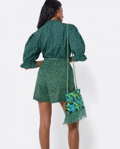 Online Cuplé Mono Corto Crep Leopardo Verde