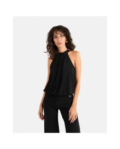 Sale Cuplé Mono Largo Lazo Punto Circular Negro