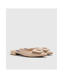 Clearance Cuplé Mule Ubeda Piel Beig