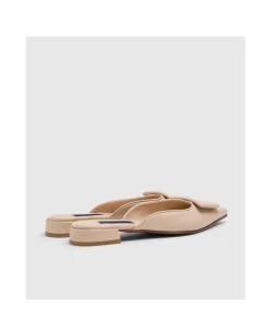 Clearance Cuplé Mule Ubeda Piel Beig