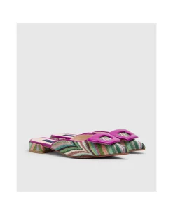 Outlet Cuplé Mule Ubeda Textil Multicolor