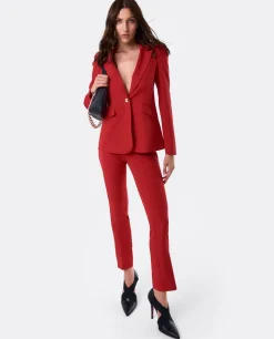 Outlet Cuplé Pantalon Penelope Crep Rojo