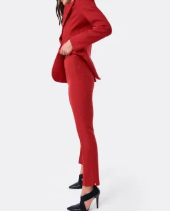 Outlet Cuplé Pantalon Penelope Crep Rojo