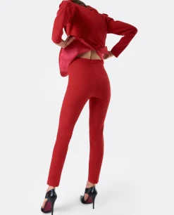 Outlet Cuplé Pantalon Penelope Crep Rojo
