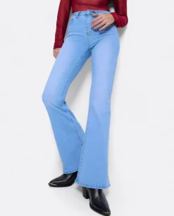 Cuplé Pantalon Vaquero Con Campana Vaquero Azul