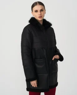 Outlet Cuplé Parka Polipiel Nylon Negro