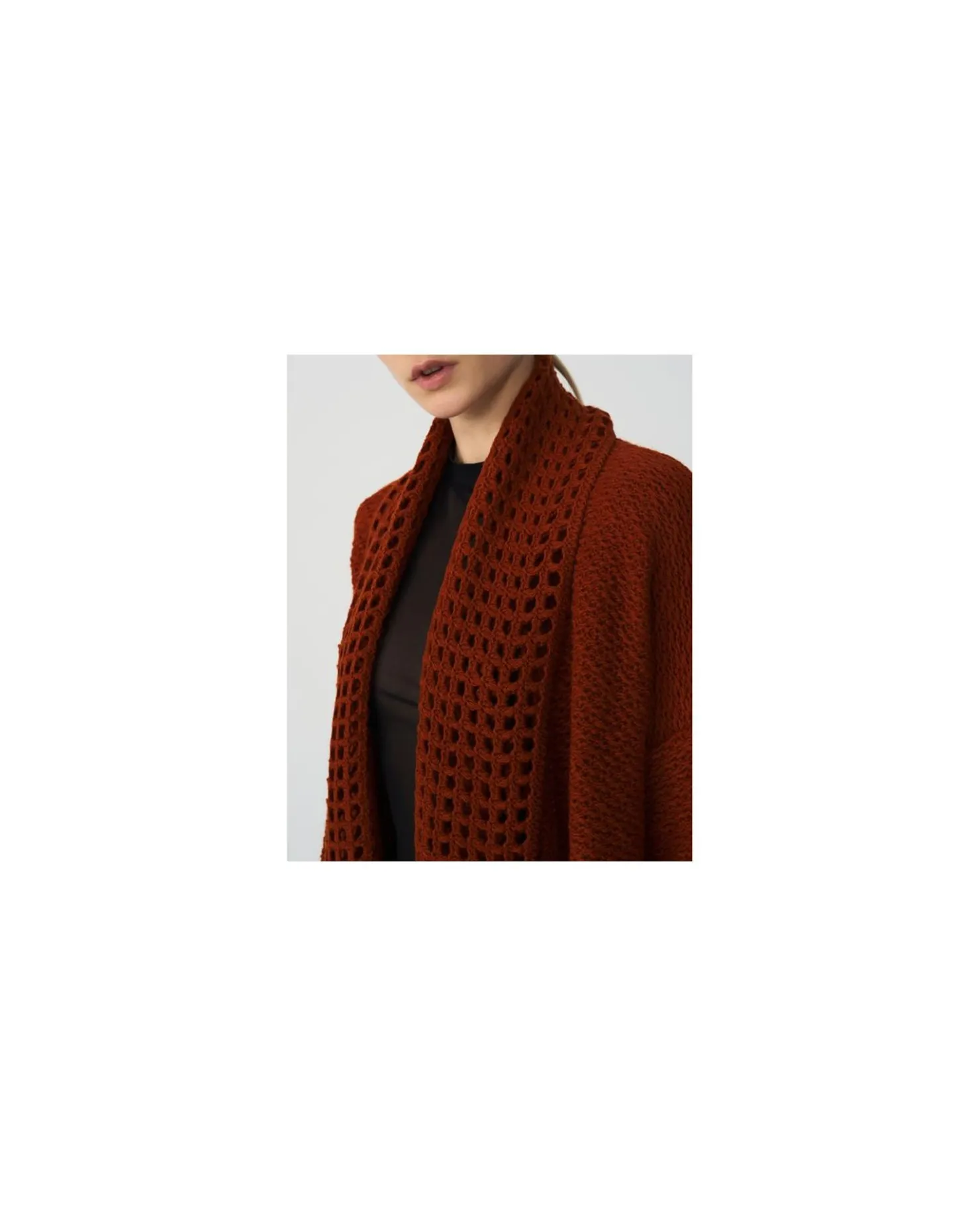 Sale Cuplé Rebeca Crochet Punto Naranja