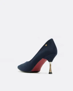Cuplé Salon Pico Ultrasuede Marino