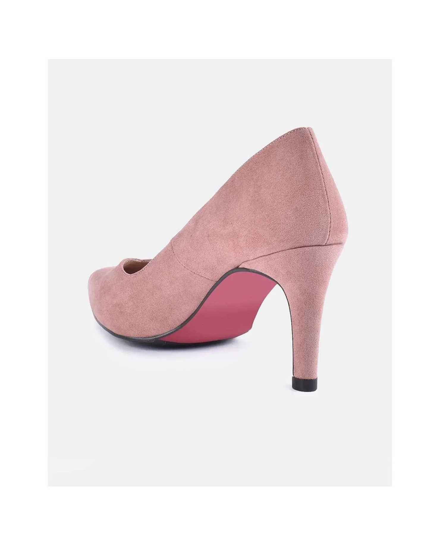 Discount Cuplé Salon Pico Ultrasuede Rosa Palo